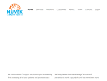 Tablet Screenshot of nuvek.com
